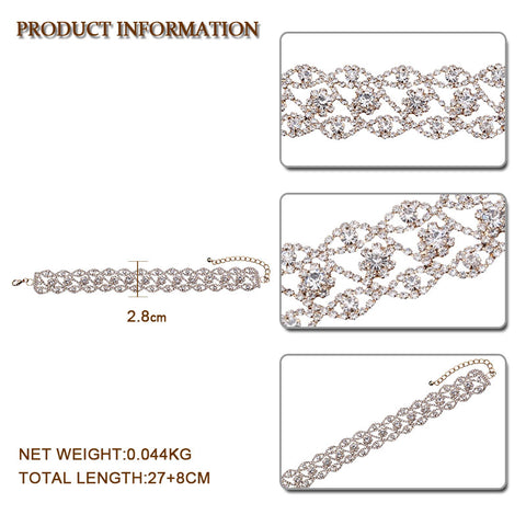 Crystal Rhinestones Choker Necklace