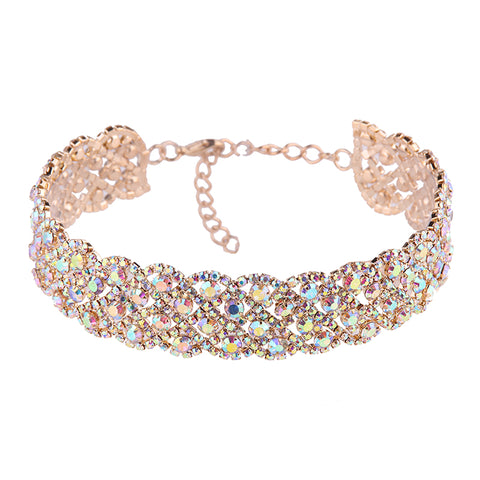 Crystal Rhinestones Choker Necklace